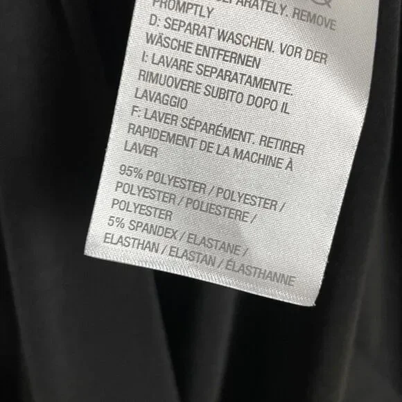 Susan Graver Liquid Knit‎ Black Tunic Duster Size M – Attached Shirt Layer - Picture 5 of 5